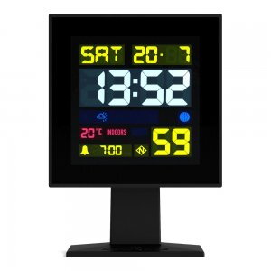Newgate Monolith Lcd Alarm Clock Black