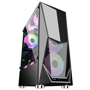 1st Player DK-3 ATX/Micro ATX Tempered Glass PC Computer Gaming Case