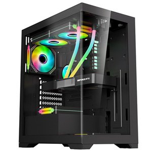 1st Player MI7 ATX M-ATX Mini-ITX PC Gaming Case - Black