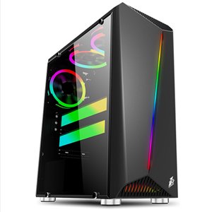 1st Player Rainbow Series R3 ATX RGB PC Computer Gaming Case Black