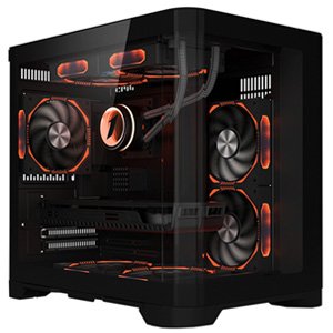 1st Player UV5 M-ATX ITX PC Gaming Case - Black