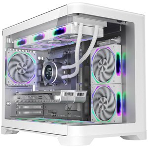 1st Player UV6 M-ATX ITX PC Gaming Case - White