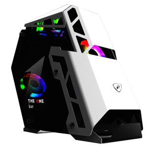 1st Player ZX7 ATX Double Panel Tempered Glass PC Gaming Case White