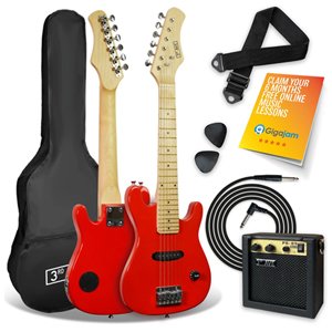 3rd Avenue Junior Electric Guitar Pack - Red