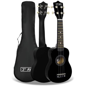 3rd Avenue Soprano Ukulele - Black