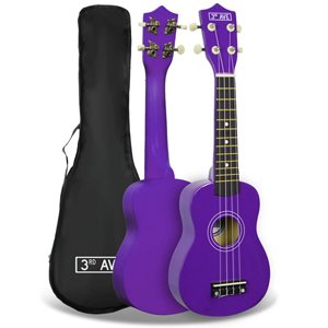 3rd Avenue Soprano Ukulele - Purple