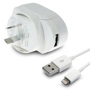 Aerpro APL2005A 2.4A AC USB Wall Charger w/ 1m Lightning Cable