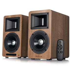 Airpulse A80 Active Hi-Res Bluetooth Speakers - Walnut