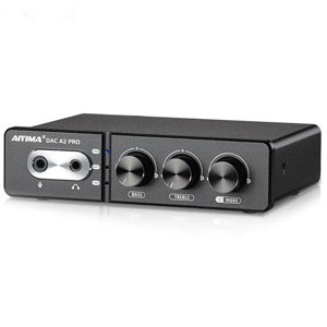 AIYIMA DAC A2 Pro DAC Headphone Amplifier with Bass Treble Controls