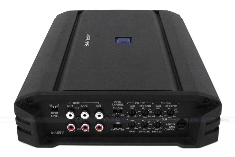 Alpine SA55V 5Channels 60W RMS X 4 + 300W RMS X 1 Car Amplifier