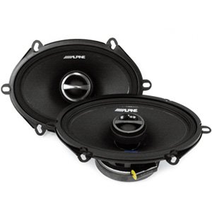 Alpine S-S57 S-Series 5×7" Inch 2-Way 230W Coaxial Speaker Pair