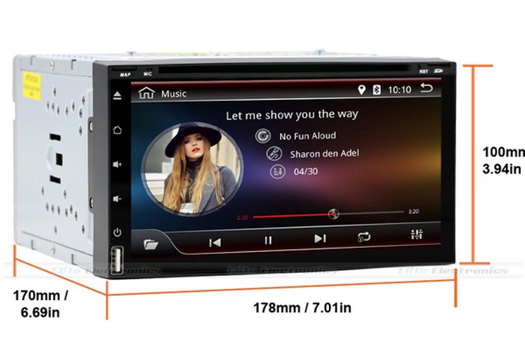 Android DVD 7 Touch Display GPS Bluetooth 3G WiFi Apps Receiver