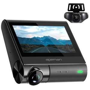 Apeman C770 4K GPS Wi-Fi Dual 1080P Front & Rear Dash Cam Touch Screen