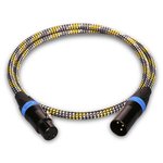 Aperion XLR-1M Premium Balanced XLR Male to Female Cable 1 Meter