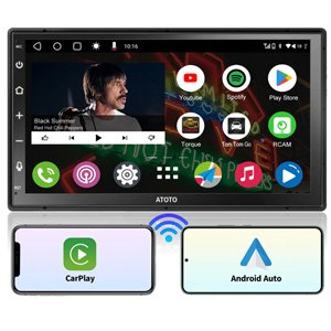 ATOTO A6 7" Double DIN Wireless CarPlay Android Auto