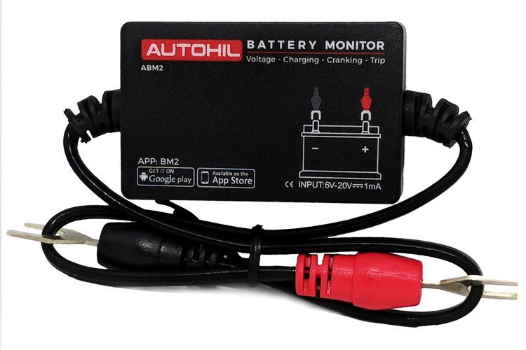 Autohil ABM2 Bluetooth Battery Voltage Monitor for iOS Android