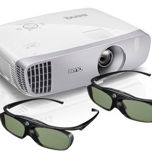 BenQ W1110 + 2x 3D Glasses DLP Full HD Home Cinema Projector