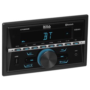 Boss Audio 470BRGB Bluetooth AM FM Radio Car Receiver Multi Color