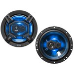 Boss Audio B65LED 6.5 300W 3-Way Car Speakers Blue LED Glow (Pair)