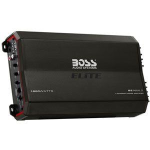 Boss Audio BE1600.2 Elite Series 1600W 2-Channel Class AB Amplifier