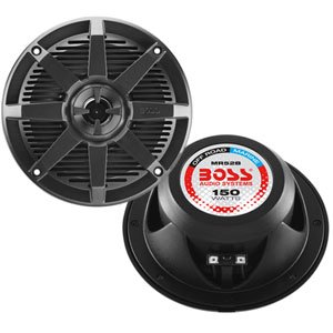 Boss Audio MR52B 5.25" 2-Way 150W Marine Full Range Speakers Pair