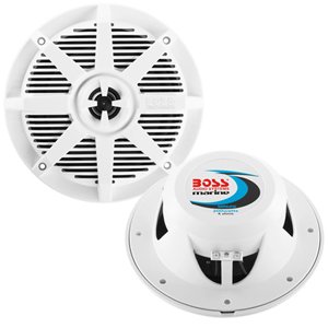 Boss Audio MR62W 6.5" 2-Way 200W Marine Full Range Speakers - White