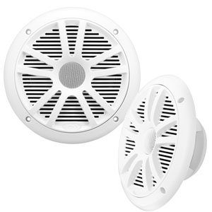 Boss Audio MR6W 6.5" 180W Marine Full Range Speakers White Pair