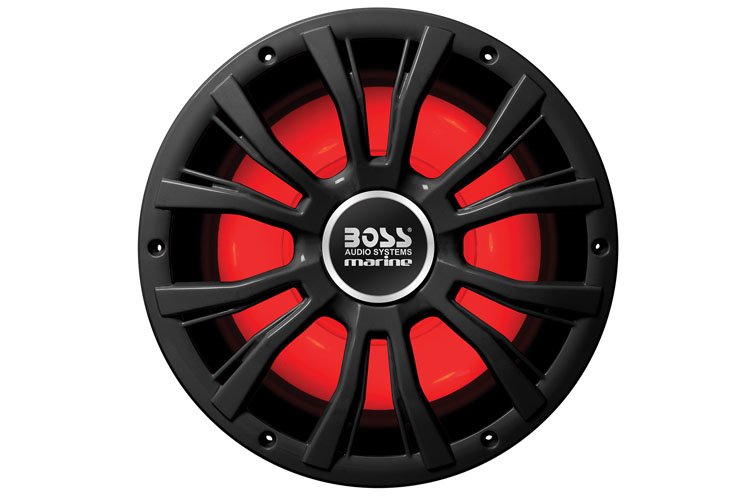 Boss Audio MRGB10B 10 800W Black Marine LED Subwoofer w/ Remote