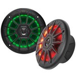 Boss Audio MRGB55B 5.25 Marine Boat Speakers 75W Black RGB Lighting