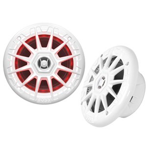 Boss Audio MRGB55W 5.25" Marine Boat Speakers 75W White w/ RGB Lightin