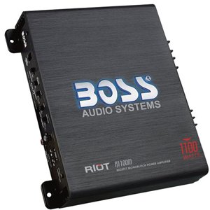 Boss Audio R1100M Riot 1100W High Output Monoblock Class AB Amplifier