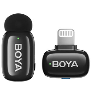 BOYA Mini 2 Dual Wireless Microphone - Lightning (Black)