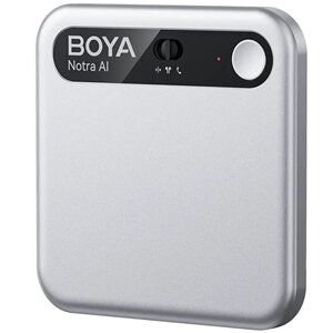 Boya Notra AI Voice Recorder: Smart Transcription - Silver Boya Notra AI Voice Recorder: Smart Transcription - Silver