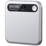 Boya Notra AI Voice Recorder: Smart Transcription - Silver