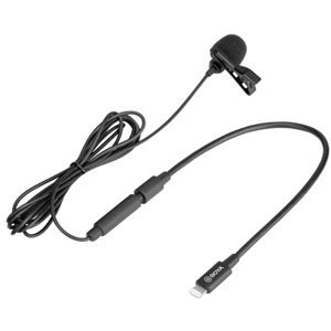 Boya BY-M2 Lavalier Clip On Lapel Microphone for iOS Devices