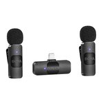 Boya BY-V2 Dual Wireless Lavalier Microphone for iPhone iPad