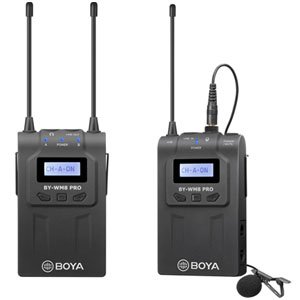 Boya BY-WM8 PRO-K1 UHF Dual Channel Wireless Lavalier Lapel Microphone