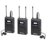 Boya BY-WM8 PRO-K2 UHF Dual Channel Wireless Lavalier Lapel Microphone