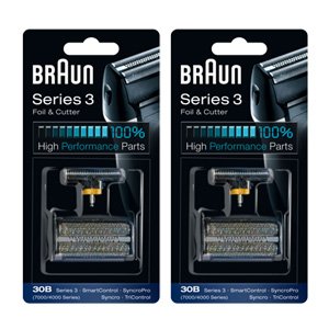 Braun 30B Replacement Foil & Cutter (2 Packs)