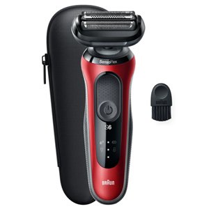 Braun 61-R1000S Series 6 Wet & Dry Electric Shaver - Red