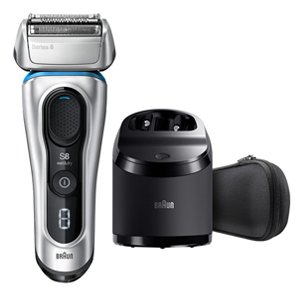 Braun 8370CC Electric Shaver Series 8 Wet & Dry Clean & Charge System