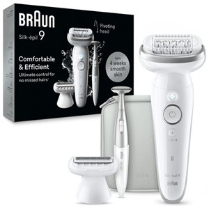 Braun SES9-241 Silk-epil 9 Wet & Dry Epilator - Silver