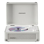 Crosley Cruiser Retro Portable CD Player & FM Radio (White Sands)