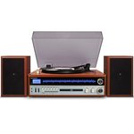 Crosley 1975T Turntable Speakers Entertainment System Walnut