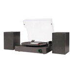 Crosley Zane 3-Speed Bluetooth Turntable with Speakers Black Crosley Zane 3-Speed Bluetooth Turntable with Speakers Black