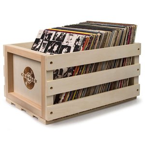 Crosley Record Vinyl Album LP Storage Wooden Crate Box CRAC1004A-B3