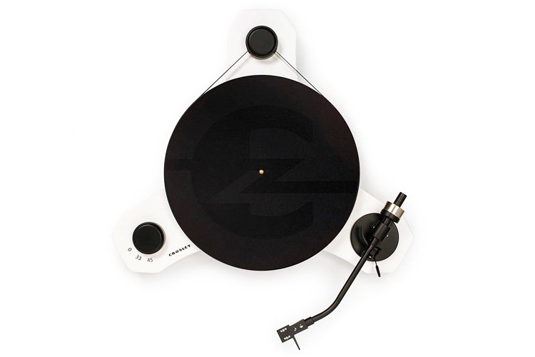 Crosley C3 Belt Driven Turntable 2Speed AT Cartridge White