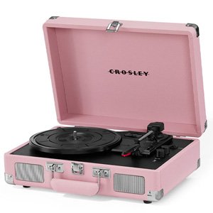 Crosley Cruiser Bluetooth Portable Turntable - Blush Pink
