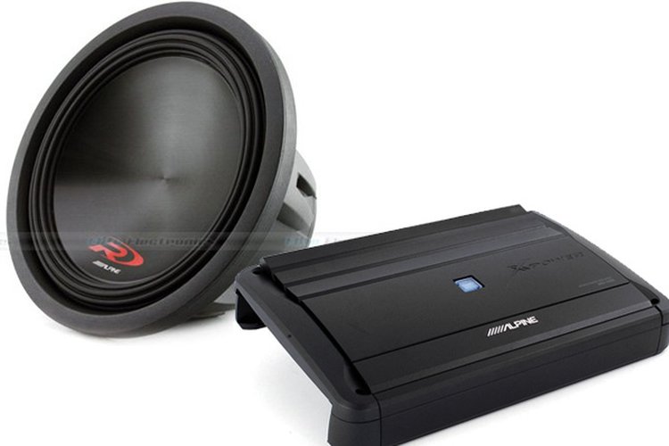 Alpine SWR12D4 Subwoofer + MRXM110 Amplifier Package