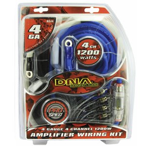 DNA AK44 4-Gauge 4-Channel 1200W Amplifier Wiring Kit